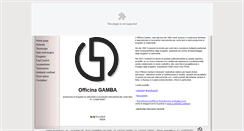 Desktop Screenshot of officinagamba.com