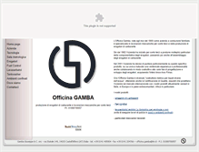 Tablet Screenshot of officinagamba.com